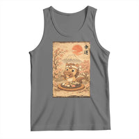 Funny Horse Eating Sushi Tank Top Japanese Noodle Lover - Wonder Print Shop