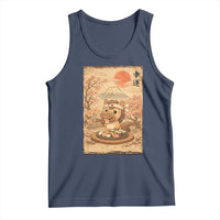 Funny Horse Eating Sushi Tank Top Japanese Noodle Lover - Wonder Print Shop