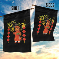 Funny Tet Holiday Garden Flag Cute Horse In Ao Dai - Wonder Print Shop