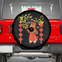 Funny Tet Holiday Spare Tire Cover Cute Horse In Ao Dai - Wonder Print Shop