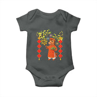 Funny Tet Holiday Baby Onesie Cute Horse In Ao Dai - Wonder Print Shop
