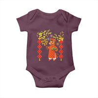 Funny Tet Holiday Baby Onesie Cute Horse In Ao Dai - Wonder Print Shop