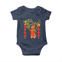 Funny Tet Holiday Baby Onesie Cute Horse In Ao Dai - Wonder Print Shop