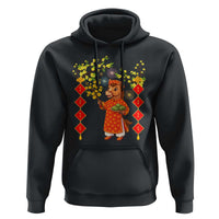 Funny Tet Holiday Hoodie Cute Horse In Ao Dai - Wonder Print Shop