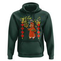 Funny Tet Holiday Hoodie Cute Horse In Ao Dai - Wonder Print Shop