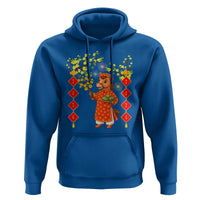 Funny Tet Holiday Hoodie Cute Horse In Ao Dai - Wonder Print Shop