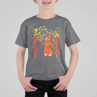 Funny Tet Holiday T Shirt For Kid Cute Horse In Ao Dai - Wonder Print Shop