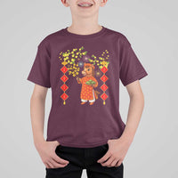 Funny Tet Holiday T Shirt For Kid Cute Horse In Ao Dai - Wonder Print Shop