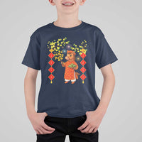 Funny Tet Holiday T Shirt For Kid Cute Horse In Ao Dai - Wonder Print Shop