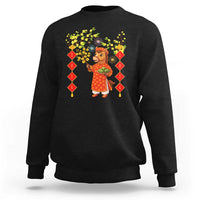 Funny Tet Holiday Sweatshirt Cute Horse In Ao Dai - Wonder Print Shop
