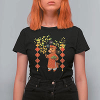 Funny Tet Holiday T Shirt For Women Cute Horse In Ao Dai - Wonder Print Shop