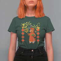 Funny Tet Holiday T Shirt For Women Cute Horse In Ao Dai - Wonder Print Shop