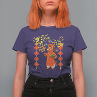 Funny Tet Holiday T Shirt For Women Cute Horse In Ao Dai - Wonder Print Shop
