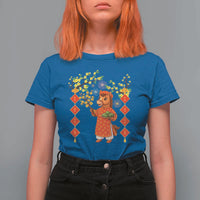 Funny Tet Holiday T Shirt For Women Cute Horse In Ao Dai - Wonder Print Shop