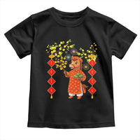 Funny Tet Holiday Toddler T Shirt Cute Horse In Ao Dai - Wonder Print Shop