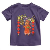 Funny Tet Holiday Toddler T Shirt Cute Horse In Ao Dai - Wonder Print Shop