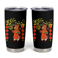 Funny Tet Holiday Tumbler Cup Cute Horse In Ao Dai - Wonder Print Shop
