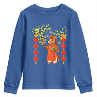 Funny Tet Holiday Youth Sweatshirt Cute Horse In Ao Dai - Wonder Print Shop