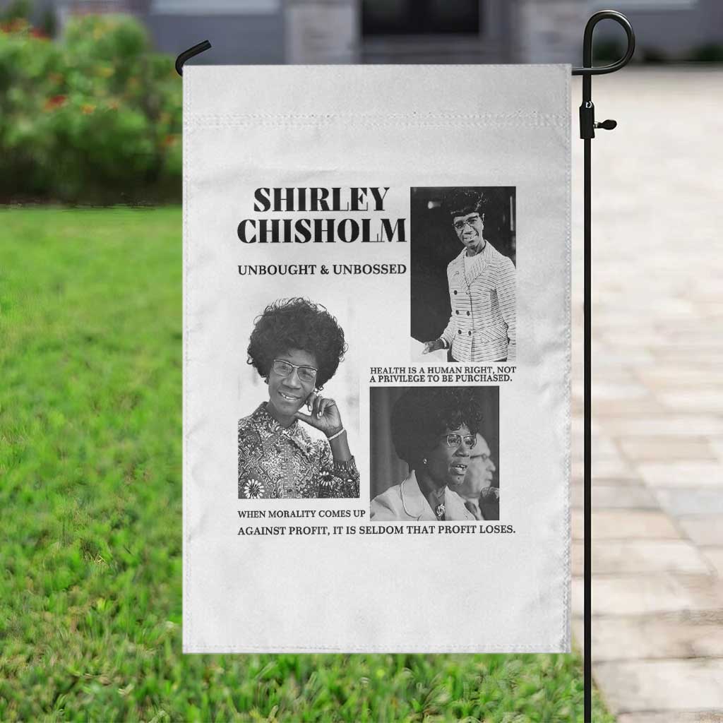 Shirley Chisholm Unbought And Unbossed Garden Flag Vintage Feminist Poster
