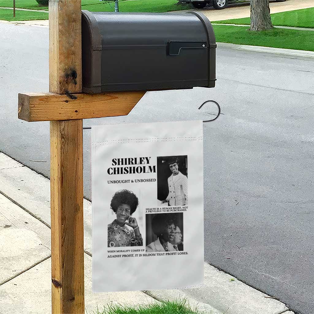 Shirley Chisholm Unbought And Unbossed Garden Flag Vintage Feminist Poster