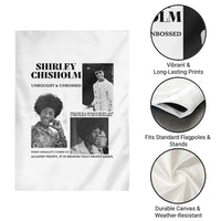 Shirley Chisholm Unbought And Unbossed Garden Flag Vintage Feminist Poster