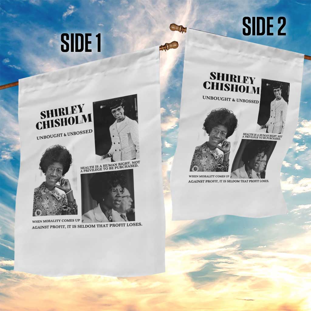 Shirley Chisholm Unbought And Unbossed Garden Flag Vintage Feminist Poster