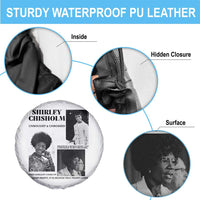 Shirley Chisholm Unbought And Unbossed Spare Tire Cover Vintage Feminist Poster