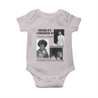 Shirley Chisholm Unbought And Unbossed Baby Onesie Vintage Feminist Poster