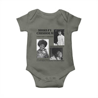 Shirley Chisholm Unbought And Unbossed Baby Onesie Vintage Feminist Poster