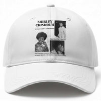 Shirley Chisholm Unbought And Unbossed Baseball Cap Vintage Feminist Poster