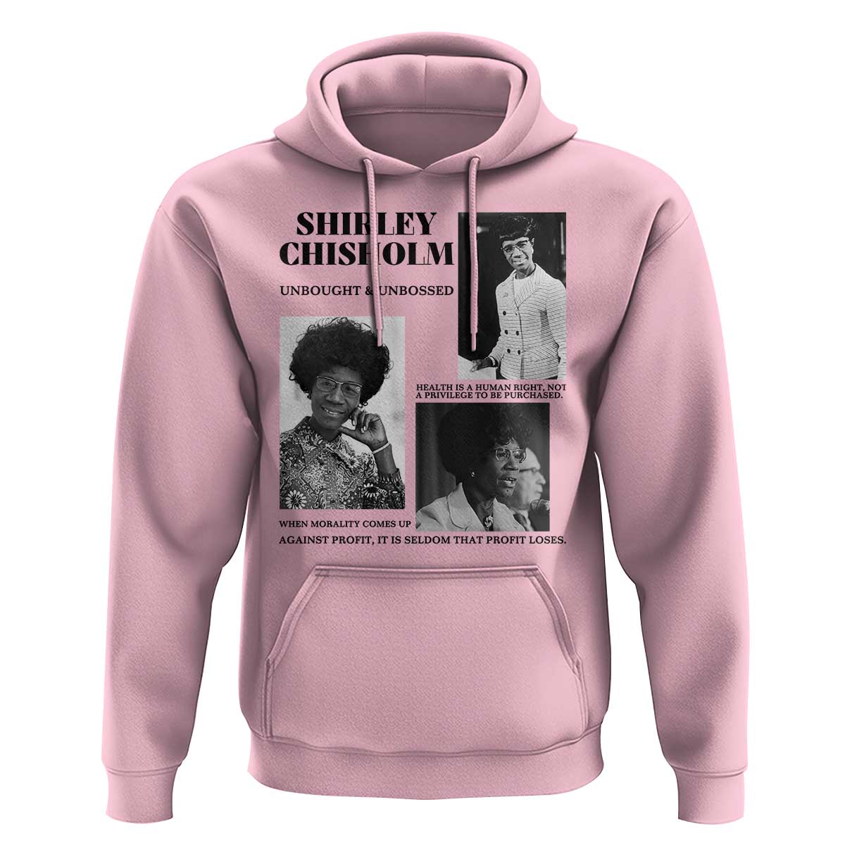Shirley Chisholm Unbought And Unbossed Hoodie Vintage Feminist Poster