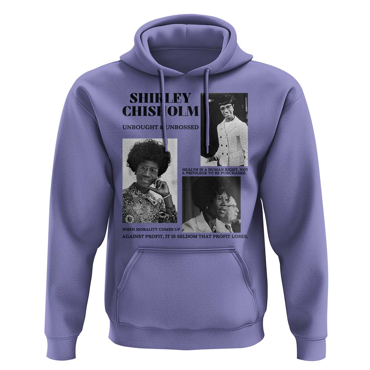 Shirley Chisholm Unbought And Unbossed Hoodie Vintage Feminist Poster