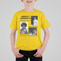 Shirley Chisholm Unbought And Unbossed T Shirt For Kid Vintage Feminist Poster