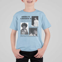 Shirley Chisholm Unbought And Unbossed T Shirt For Kid Vintage Feminist Poster