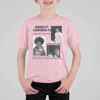 Shirley Chisholm Unbought And Unbossed T Shirt For Kid Vintage Feminist Poster