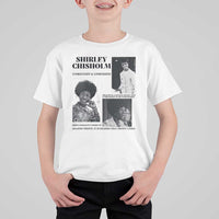 Shirley Chisholm Unbought And Unbossed T Shirt For Kid Vintage Feminist Poster