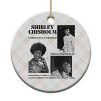 Shirley Chisholm Unbought And Unbossed Ceramic Ornament Vintage Feminist Poster