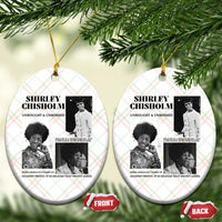 Shirley Chisholm Unbought And Unbossed Ceramic Ornament Vintage Feminist Poster