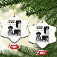 Shirley Chisholm Unbought And Unbossed Ceramic Ornament Vintage Feminist Poster