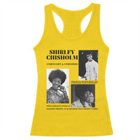 Shirley Chisholm Unbought And Unbossed Racerback Tank Top Vintage Feminist Poster