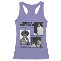 Shirley Chisholm Unbought And Unbossed Racerback Tank Top Vintage Feminist Poster