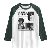 Shirley Chisholm Unbought And Unbossed Raglan Shirt Vintage Feminist Poster