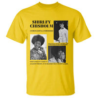 Shirley Chisholm Unbought And Unbossed T Shirt Vintage Feminist Poster