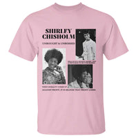 Shirley Chisholm Unbought And Unbossed T Shirt Vintage Feminist Poster