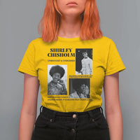 Shirley Chisholm Unbought And Unbossed T Shirt For Women Vintage Feminist Poster