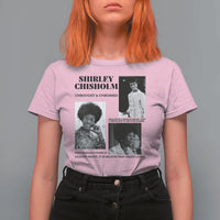 Shirley Chisholm Unbought And Unbossed T Shirt For Women Vintage Feminist Poster