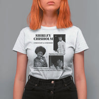 Shirley Chisholm Unbought And Unbossed T Shirt For Women Vintage Feminist Poster