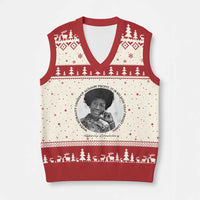 Shirley Chisholm Civil Rights Leader Quote V-Neck Knit Sweater Vest When Morality Meets Profit