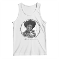 Shirley Chisholm Civil Rights Leader Quote Tank Top When Morality Meets Profit