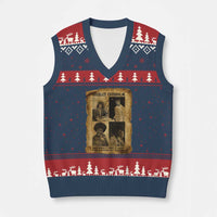 Vintage Shirley Chisholm V-Neck Knit Sweater Vest When Morality Meets Profit Quote